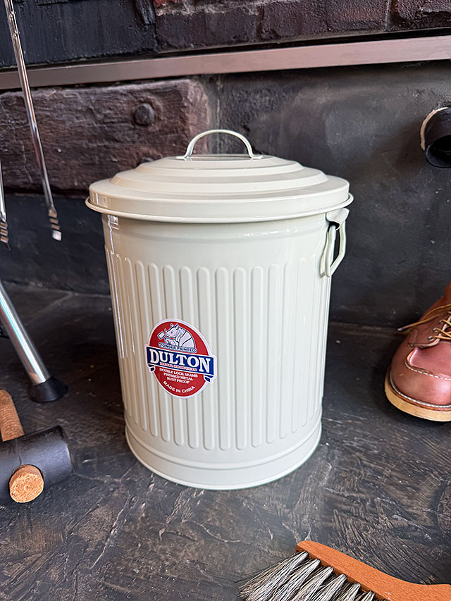 ダルトン　ガーベッジカン　Sサイズ　12L　（アイボリー）　ゴミ箱　アメリカン雑貨　アメリカ雑貨　グッズ　おしゃれ かっこいい　ガレージ雑貨　ガレージング雑貨　ショップインテリア　ごみの分別