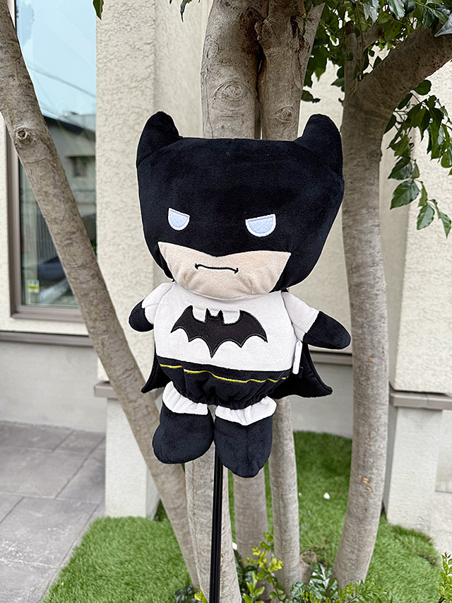 バットマン　ゴルフクラブ　ヘッドカバー　ぬいぐるみ　アメリカン雑貨　アメリカ雑貨　映画グッズ　おしゃれ　ショップインテリア画像