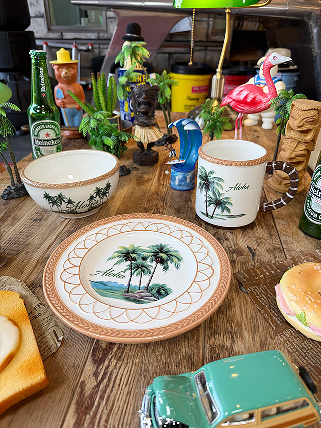 楽天市場】ハワイアン パームツリー プレート お皿 丸皿 ヤシの木