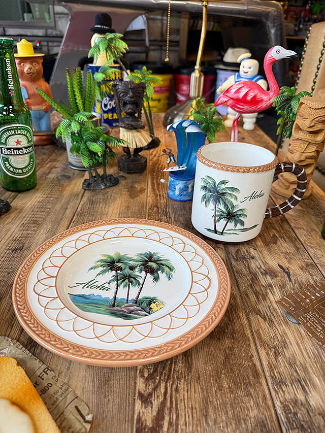 楽天市場】ハワイアン パームツリー プレート お皿 丸皿 ヤシの木