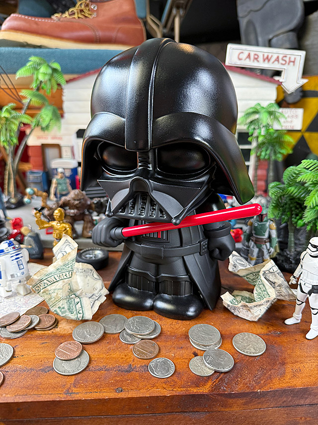 スターウォーズ　ダースベイダー　PVCバンク　貯金箱　フィギュア　アメリカン雑貨　アメリカ雑貨　映画グッズ　ダースベーダー　フィギュア　おしゃれ　ショップインテリア