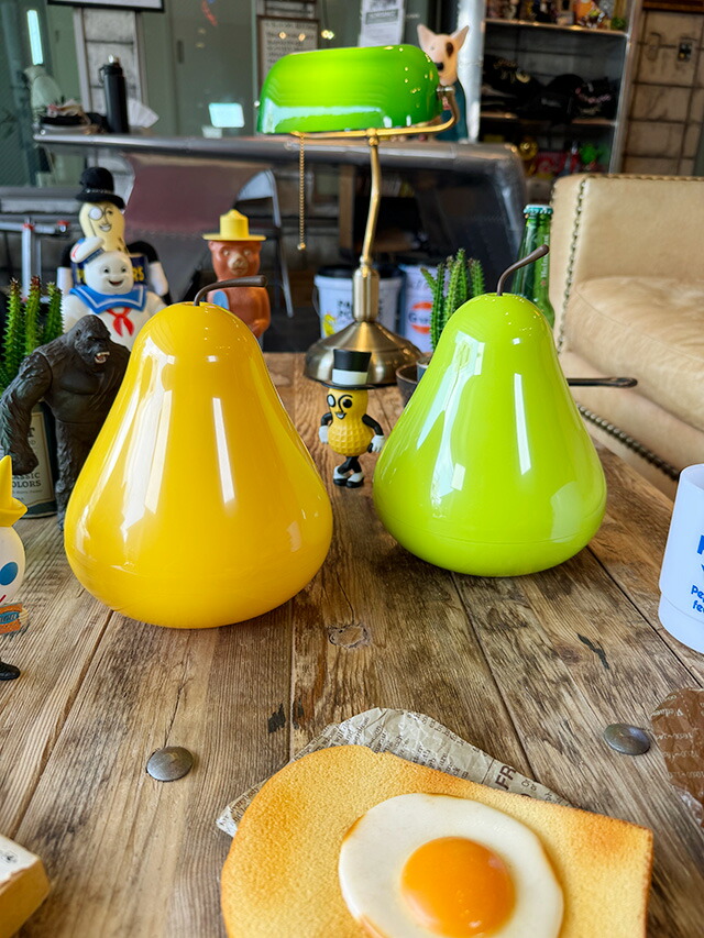クオリー　ペアーポッド　小物入れ　洋梨型コンテナ　（2個セット）　アメリカン雑貨　アメリカ雑貨　キッチングッズ　キッチン雑貨　キッチン用品　おしゃれ　ショップインテリア