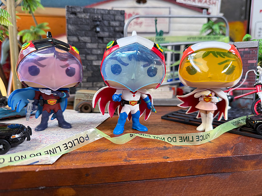ファンコポップ　科学忍者隊ガッチャマン　フィギュア　（全3体セット）　Funko POP!　アメリカン雑貨　アメリカ雑貨　グッズ　おしゃれ　ショップインテリア画像