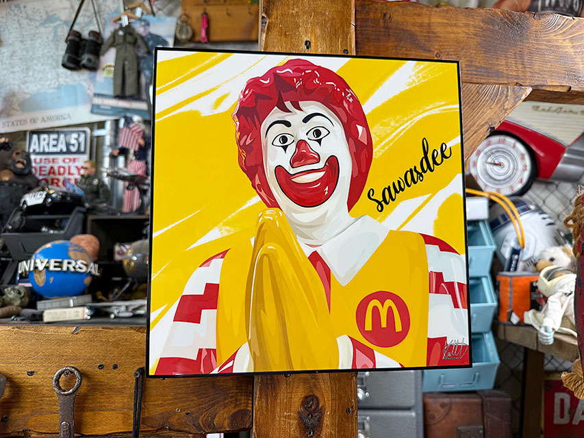 スーパーレア！　1960’s ロナルドマクドナルド　店舗用　ディスプレイ　看板 スーパーレア！1960's ロナルドマクドナルド店舗用ディスプレイ看板