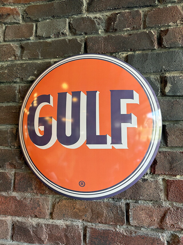 楽天市場】ガルフ エンボス ティンサイン ダイカット ブリキ看板