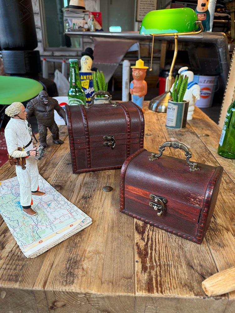 楽天市場】海賊宝箱 アンティークトランクケース 2個セット （レトロ