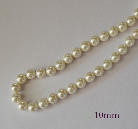 日本製 貝パール 大粒10mm 白玉貝パールネックレス アクセサリー