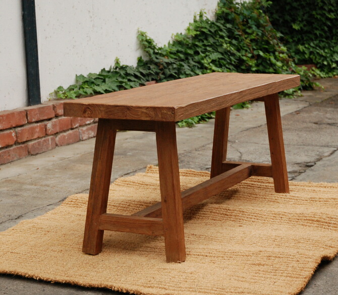 Canffy Bench Old Teak Dining Teak Furuki 110cm 33cm Chair North