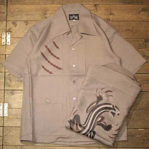 DRESS HIPPY"BACK PANEL PANTHER"SS SHIRTGRAY 【DRESS HIPPY】(ドレスヒッピー)正規取扱店(Official Dealer)Cannon Ball(キャノンボール)【対応/送料無料】｜Cannon Ball