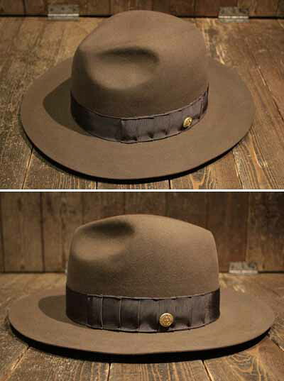 DRESS HIPPY\"DH BEAVER HAT\""BROWN BEIGEDRESS HIPPYお召しものヒッピー置き目取りまわし店(Official Dealer)Cannon Ballキャノンボール相応う貨物輸送・代引っ張ること委員会無料NO name!DRESS HIPPY/ATDIRTY"
