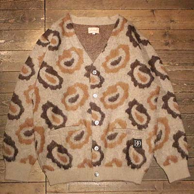 DRESS HIPPY\"DH PAISLEY MOHAIR CARDIGAN\""BEIGEDRESS HIPPYお召しものヒッピー置き目取りまわし店(Official Dealer)Cannon Ballキャノンボール相応う貨物輸送・代引っ張ること委員会無料NO name!DRESS HIPPY/ATDIRTY"