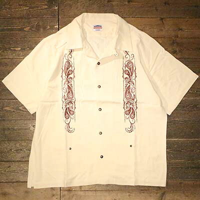 KUSTOMSTYLE SO-CAL(カスタムスタイルソーキャル)-LONGROOF- GUAYABERA SHORT SLEEVE SHIRTS グァジャベーラシャツ キューバシャツ 半袖 COLOR: OFF WHITE【KUSTOMSTYLE SO-CAL正規取扱店】Cannon Ball(キャノンボール)｜Cannon Ball