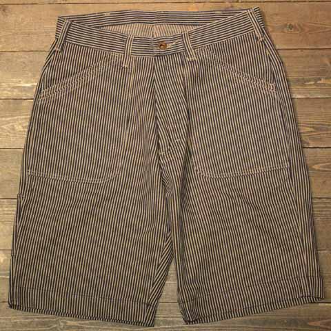AT-DIRTY"WORKERS SHORTS"BROWN HICKORY【AT-DIRTY】(アットダーティー)正規取扱店(Official Dealer)Cannon Ball(キャノンボール)【対応/送料無料/ワークショーツ/インディゴ】｜Cannon Ball
