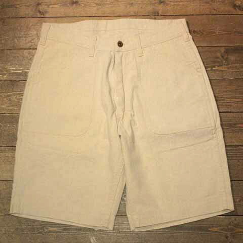 AT-DIRTY\"WORKERS SHORTS LINEN\""NATURAL【AT-DIRTY】(アットダーティー)置き目取りまわし店(Official Dealer)Cannon Ball(加農砲どんぶり鉢)【相応う/貨物輸送無料/細工物さる股引き/インディゴ】"