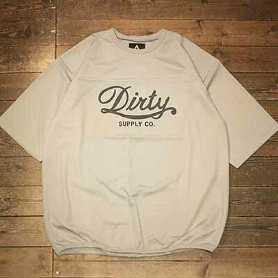 AT-DIRTY”DIRTY MESH TEE”GRAY【AT-DIRTY】(アットダーティー)定め事取りまわし店(Official Dealer)Cannon Ball(加農砲どんぶり鉢)【相応う/半袖ティーシャツ/メッシュティーシャツ】