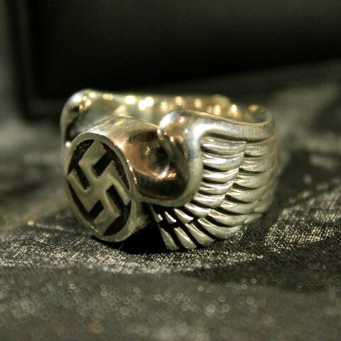 O.G.CLOTHING"SWASTICA WING SILVER RING"【O.G.CLOTHING】(オージークロージング)正規取扱店(Official Dealer)Cannon Ball(キャノンボール)【オーダーメイド/受注生産/スワスティカ/ウイング/シルバーリング/SVASTICA】｜Cannon Ball