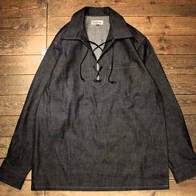 O.G.CLOTHING\"O.G. 8oz denim Lace up shirts”【O.G.CLOTHING】(オージークロージング)正規取扱店(Official Dealer)Cannon Ball(キャノンボール)【対応/送料無料】