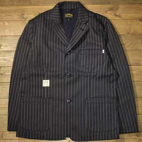 SEVENTY FOUR"STRIPED HERRINGBONE TAILORED JACKET"NAVY【SEVENTY FOUR】(セブンティーフォー)正規取扱店(Official Dealer)Cannon Ball(キャノンボール)【対応/送料無料/WABOSH】|Cannon Ball