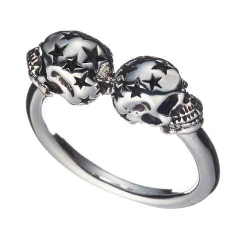 7th-Heaven Art Jewelry"TWIN SKULL RING"SILVER【7th-Heaven Art Jewelry】(セブンスヘブン アート ジュエリー)正規取扱点(Official Dealer)Cannon Ball（キャノンボール）【リング/指輪】｜Cannon Ball