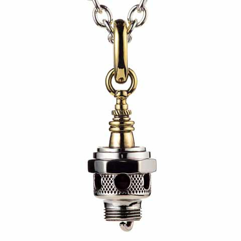 7th-Heaven Art Jewelry"1/2 VINTAGE PLUG PENDANT"BRASS&SILVER【7th-Heaven Art Jewelry】(セブンスヘブン アート ジュエリー)正規取扱点(Official Dealer)Cannon Ball(キャノンボール)|Cannon Ball