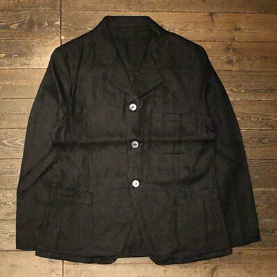 AttractionsA20040 Classical Linen Tailored JacketBLACK(アトラクションズ)置き目取りまわし店(Official Dealer)Cannon Ball(加農砲どんぶり鉢)【相応う/貨物輸送無料/WEARMASTERS/BILTBUCK】