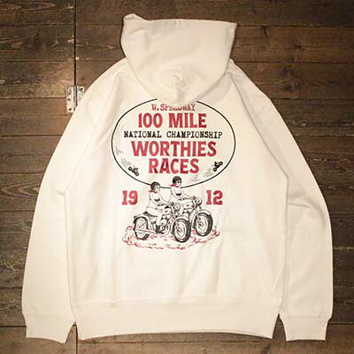 WORTHIESCHAMPIONSHIP HOODIE White【WORTHIES】(ワージーズ)正規取扱店(Official Dealer)Cannon Ball(キャノンボール)｜Cannon Ball