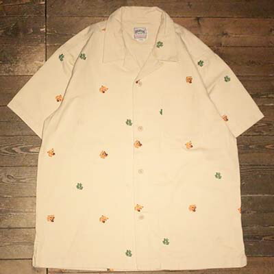 HOUSTON41344OXFORD EMBROIDERY S/S SHIRT(VIETNAM)-WHITE【HOUSTON】(ヒューストン)置き目取りまわし店(Official Dealer)Cannon Ball(加農砲どんぶり鉢)【相応う/貨物輸送無料】