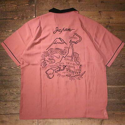 HOUSTON41310SOUVENIR SHIRT (MAP) -BLACK【HOUSTON】(ヒューストン)置き目取りまわし店(Official Dealer)Cannon Ball(加農砲どんぶり鉢)【相応う/貨物輸送無料】