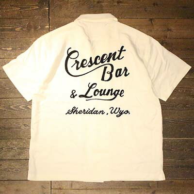 HOUSTON41301BOWLING SHIRT (BAR)-OFF WHITE【HOUSTON】(ヒューストン)置き目取りまわし店(Official Dealer)Cannon Ball(加農砲どんぶり鉢)【相応う/貨物輸送無料】