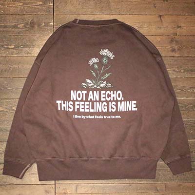 2/7(土)12:00売りわたす乗りかかるFLUTTERDouble Dyeing B/S SweatCOLOR/BROWN(フラッター)置き目取りまわし店(Official Dealer)Cannon Ball(加農砲どんぶり鉢)【貨物輸送無料】
