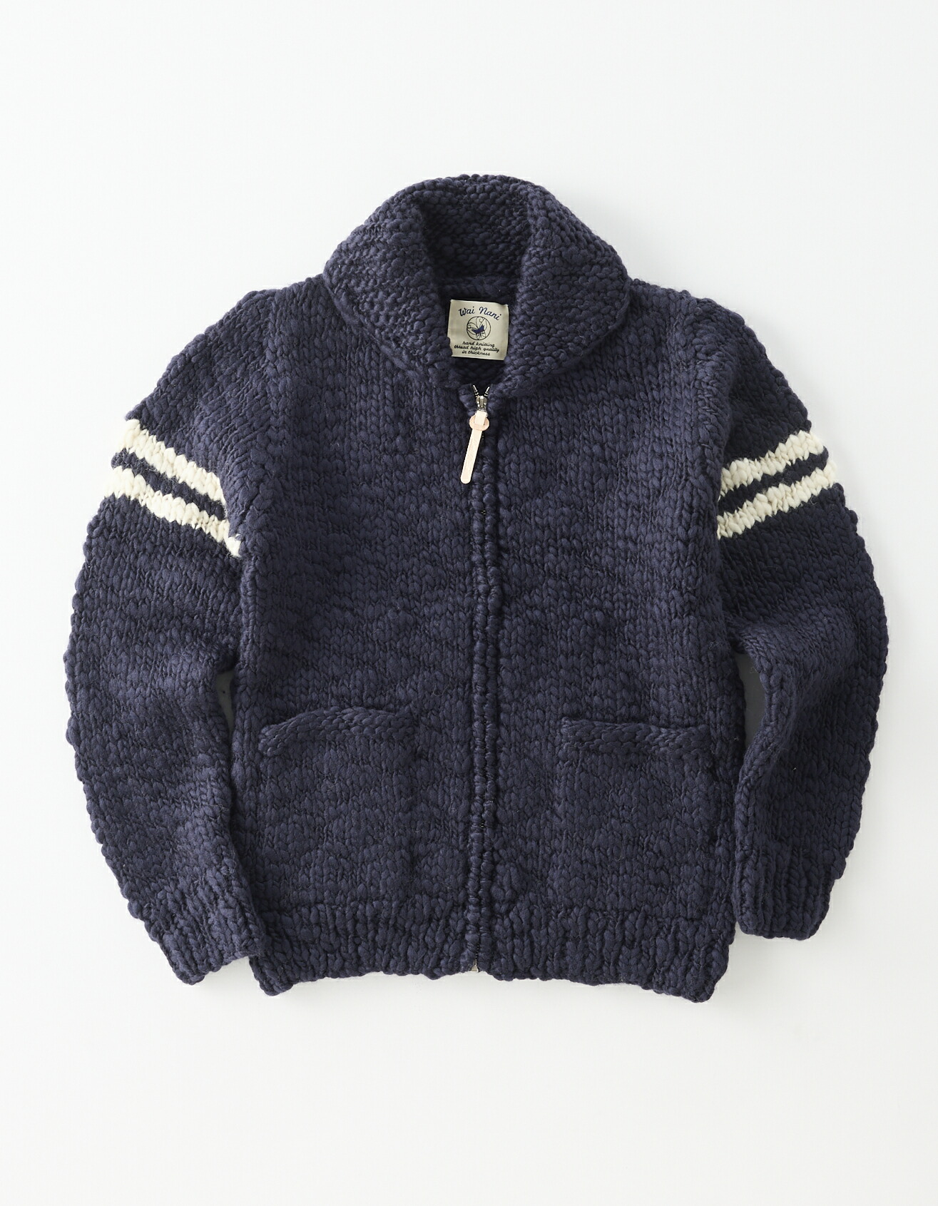 楽天市場】Wai Nani ワイナニ【送料無料】ケーブル カウチンセーター