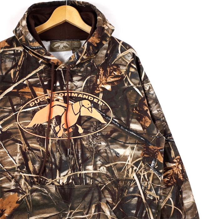 【楽天市場】大きいサイズ メンズUSXLサイズ DUCK COMMANDER 長袖スウェットパーカー リアルツリーカモ柄 ＆ ロゴプリント裏