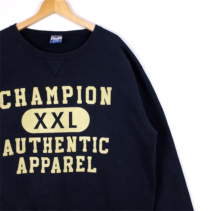 大きいサイズ メンズus Xlサイズ 90 S Usa製 チャンピオン クルーネック前vスウェットシャツ 4段プリント ブラック 黒 胸囲約132cm 裏起毛 Champion スエット トレーナー ビンテージ 長袖 アメリカ古着 Used Bigサイズ Sh 3661 中古 Thetechbulletin Com