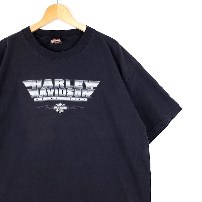 大きいサイズ メンズUS-2XLサイズ 00's ハーレーダビッドソン 半袖両面プリントTシャツ HARTFORD.WI ブラック 胸囲約128cm バー&シールド イーグル オフィシャル HARLEY DAVIDSON ビンテージ バイカー アメリカ古着 USED BIGサイズ t-2361n【中古】|古着屋Canopus 店