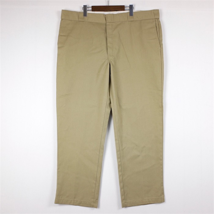 80s USA製 ディッキーズ 874 W30~32 L30ベージュ カーキ 90s USA製 Dickiesディッキーズ 874 ワークパンツ カーキ w38
