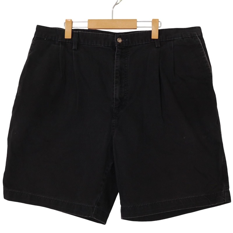 大きいサイズ メンズW42インチ carhartt カーハート B133BLK 2タック コットンチノ ショートパンツ ショーツ チノパン ショートパンツ ハーフパンツ 実寸ウエスト104cm ブラック系 pc-0061 アメカジ ビンテージ オールド 古着 【中古】