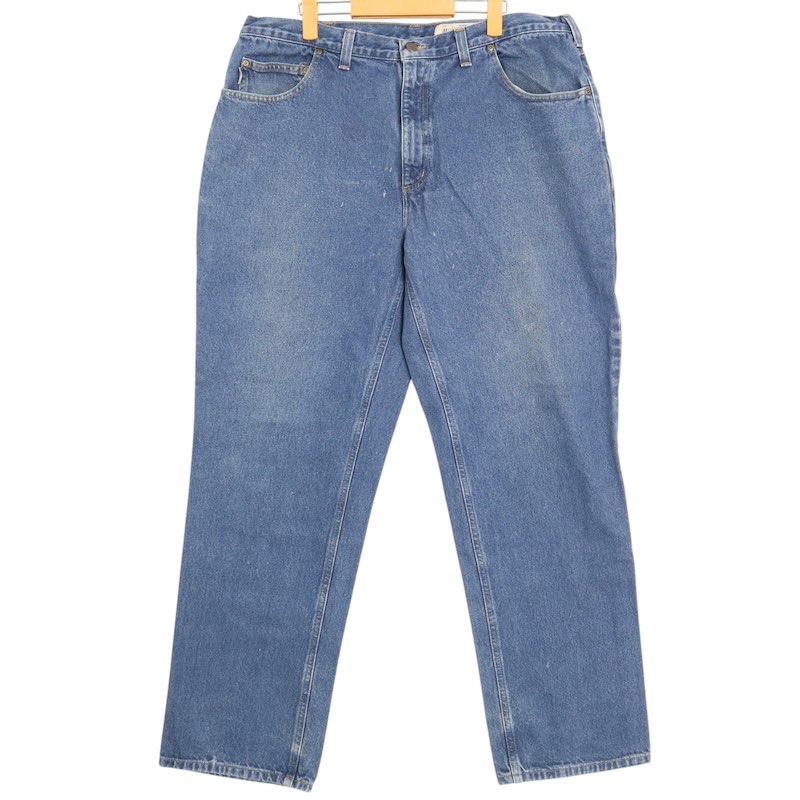 大きいサイズ メンズW40/L32 カーハート Carhartt 381-83 5ポケットデニムパンツ リラックスフィット Gパン ジーパン ジーンズ 実寸ウエスト99cm 股下：81.5cm ブルーデニム系 pc-0326 アメカジ ビンテージ オールド 古着 【中古】 5,698円