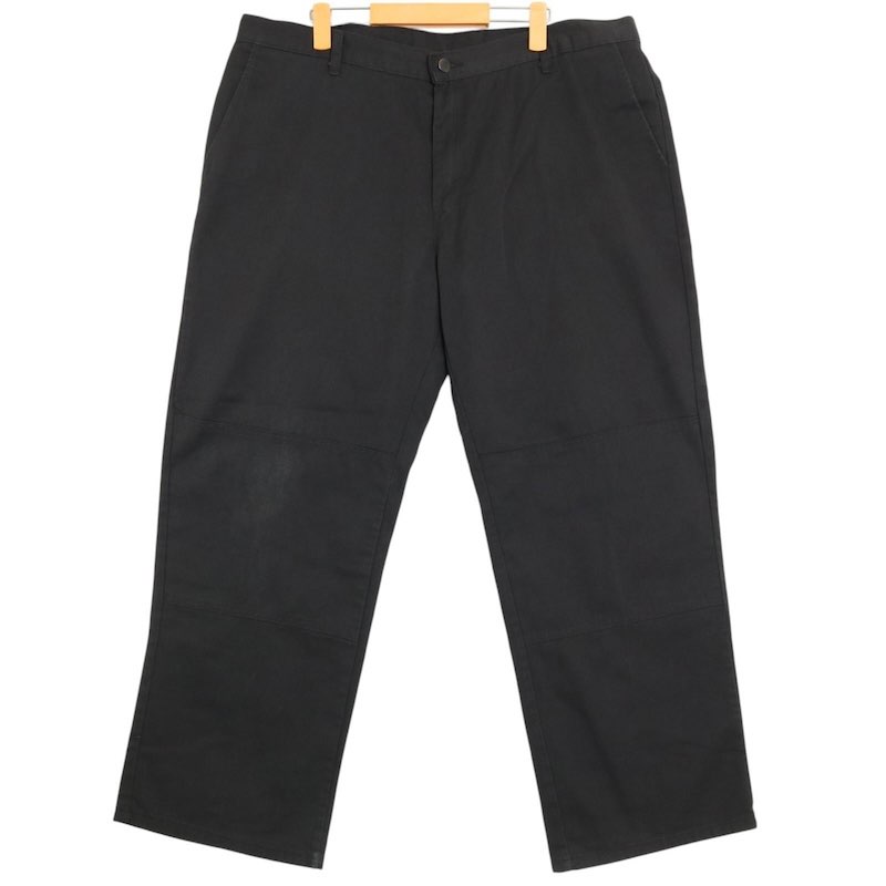 大きいサイズ メンズW40/L30サイズ ディッキーズ Dickies GP8738BK ダブルニーワークパンツ T/Cツイル ストリート スケーター 実寸ウエスト103cm 股下：73cm 黒 ブラック系 pc-0375 アメカジ ビンテージ オールド 古着 【中古】