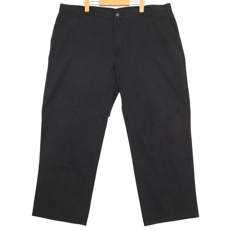 大きいサイズ メンズW44/L30サイズ ディッキーズ Dickies GP8738BK ダブルニーワークパンツ ストリート スケーター 実寸ウエスト113cm 股下:74cm 黒 ブラック系 pc-0383 アメカジ ビンテージ オールド 古着 【中古】