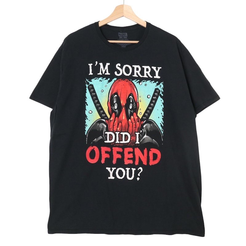 A.W.A. 古着Tシャツ 2XL 黒　marvel HIPHOP 012fc60c4f1b7b2ddb0d45519ff77c