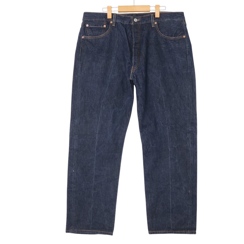 大きいサイズ メンズW40/L32インチ 00's オールドリーバイス Levi's 濃紺 501-0000 5ポケットデニムパンツ ストレートシルエット ジーンズ Gパン 実寸ウエスト97cm ブルーデニム系 pc-0479 アメカジ ビンテージ 古着 【中古】