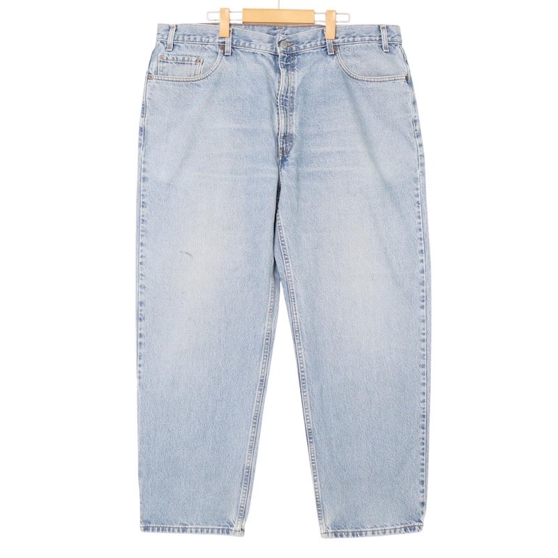 大きいサイズ メンズW42/L30インチ 00 リーバイス Levi 43901-7212 5ポケットデニムパンツ テーパードシルエット ジーンズ Gパン 実寸ウエスト105cm ブルーデニム系 pc-0505<br>アメカジ ビンテージ 古着 【中古】