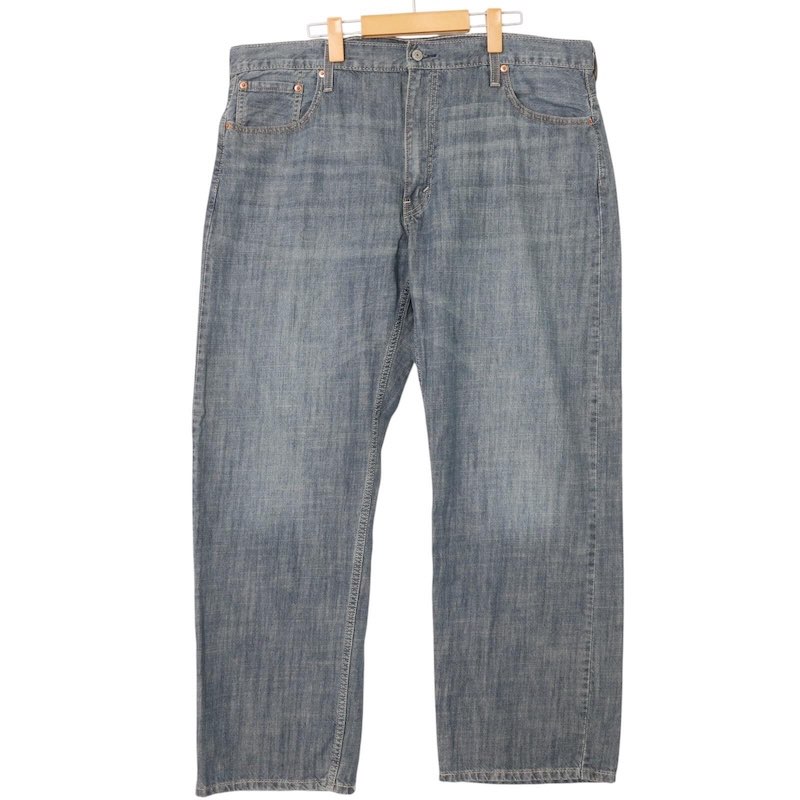 大きいサイズ メンズW40/L32インチ リーバイス Levi's 569-0133 5ポケットデニムパンツ ワイドストレートシルエット ジーンズ Gパン 実寸ウエスト104cm ブルーデニム系 pc-0508 アメカジ ビンテージ 古着 【中古】