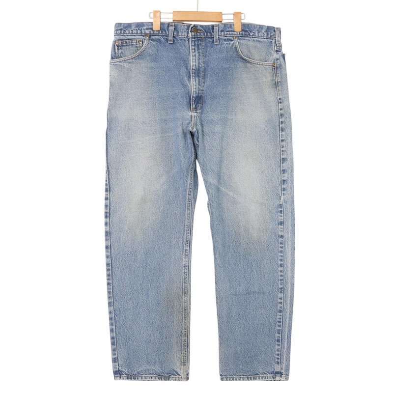 大きいサイズ メンズW42/L32 USA製 90's カーハート Carhartt P880 5ポケットデニムパンツ ジーンズ Gパン ワークパンツ 実寸ウエスト103cm 股下:76cm ブルーデニム系 pc-0526 アメカジ ビンテージ オールド 古着 【中古】|古着屋Canopus 店