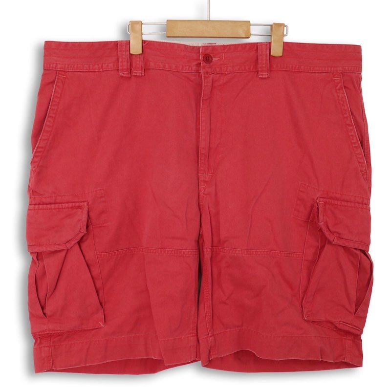 大きいサイズ メンズW44B 00&rsquo;s 旧タグ ポロラルフローレン POLO RALPH LAUREN チノカーゴショートパンツ ショーツ ハーフパンツ チノパン ポロチノ 実寸ウエスト116cm ピンク系 pc-0639 【アメカジ】【古着】【中古】｜古着屋Canopus 店