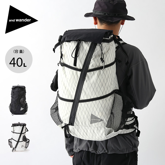 在庫限り アンドワンダー Xパック 40L バックパック and wander X-Pac