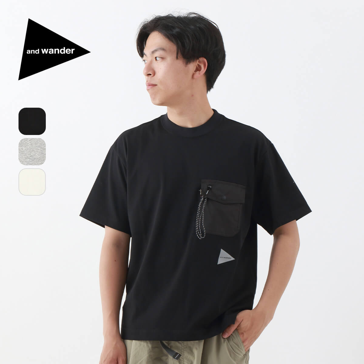 【楽天市場】アンドワンダー ポケットT and wander pocket T メンズ 5742184112 トップス Tシャツ 半袖 おしゃれ  キャンプ アウトドア 【正規品】 : OutdoorStyle サンデーマウンテン