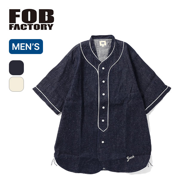 【SALE Max30%OFF】エフオービーファクトリー ベースボールシャツ FOB FACTORY BASEBALL SHIRT メンズ F3490 半袖 Tシャツ トップス カジュアル おしゃれ キャンプ アウトドア｜OutdoorStyle サンデーマウンテン