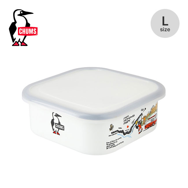 保存容器・ケース CHUMS 楽天市場】チャムス エナメルコンテナL CHUMS Enamel Container