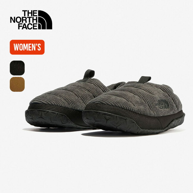 ザノースフェイス ヌプシミュール コーディロイ(ブラック/26.0) THE NORTH FACE (ザノースフェイス) W Nuptse Mule Corduroy